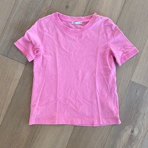 Zara Pink Tee Size Medium